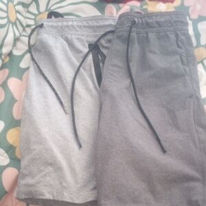 American Eagle Outfitters Gray Athletic Shorts with Adjustable Waistband
